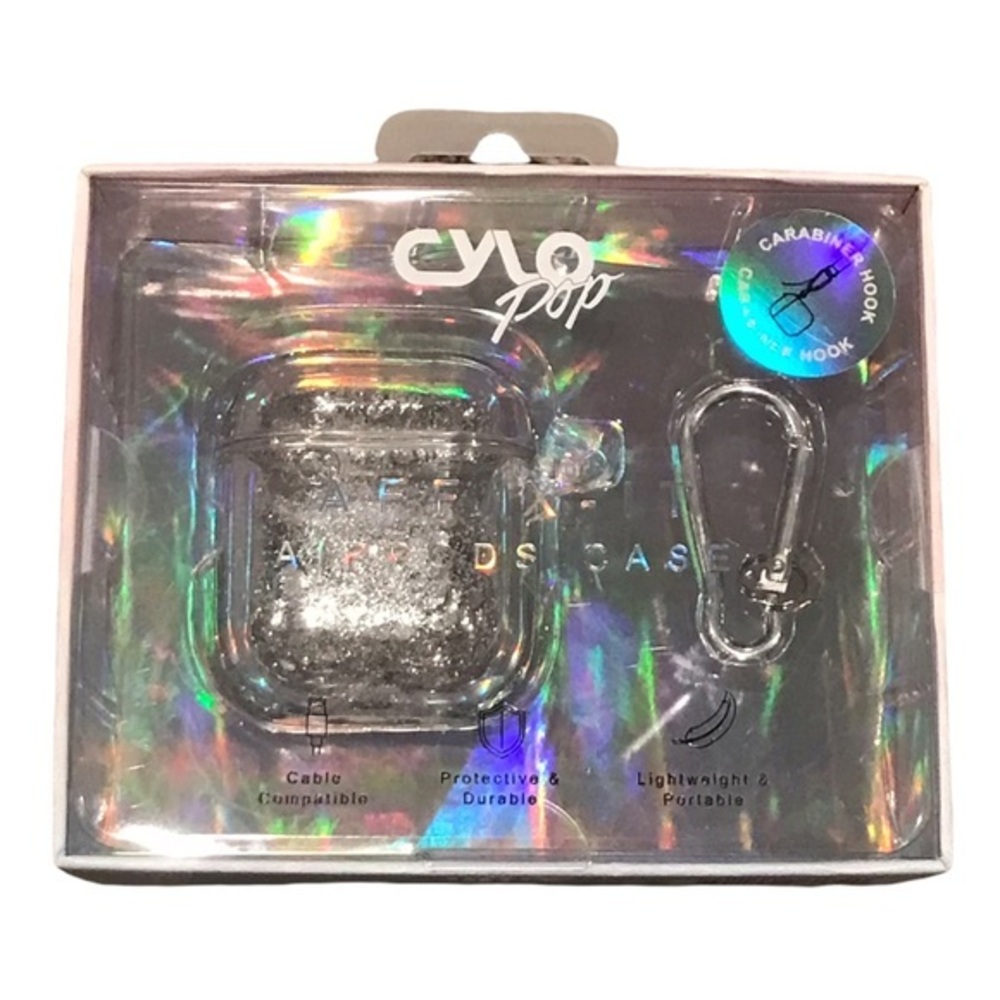 Cylo Pop Silver Glitter Protective AirPods Case
